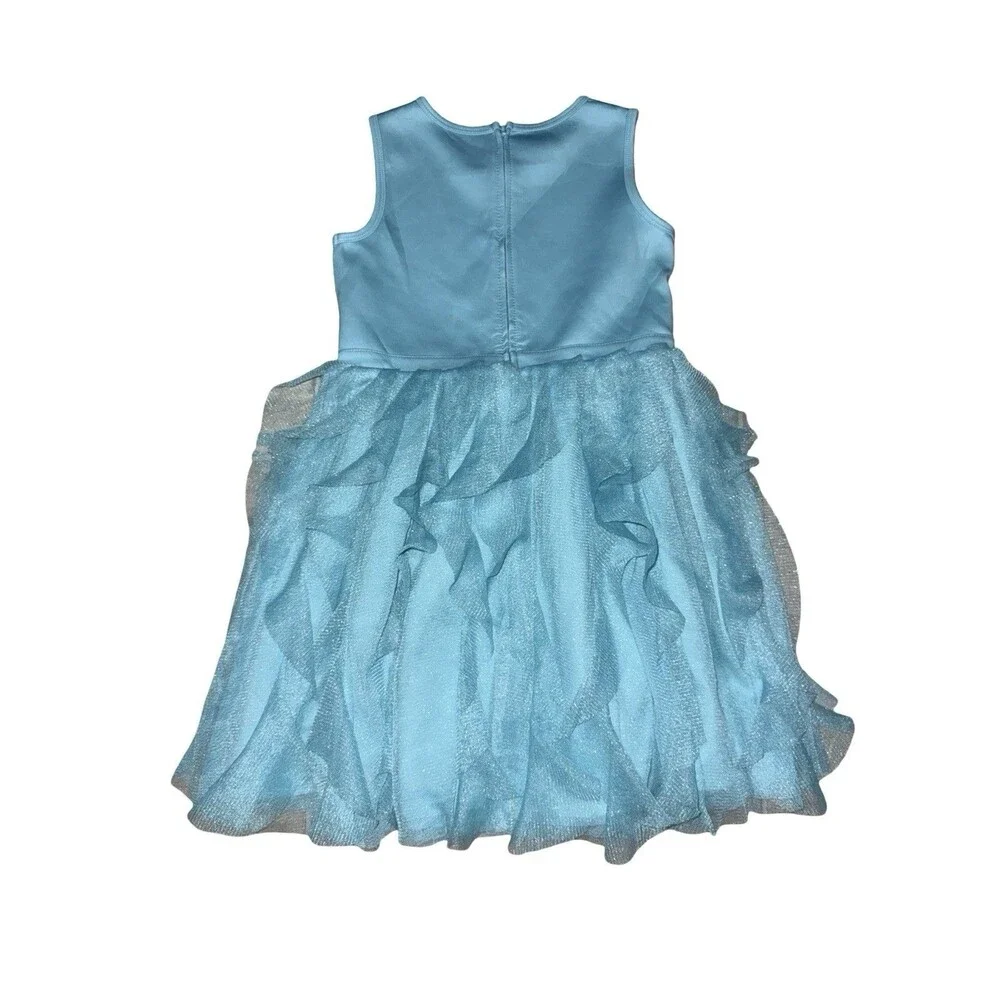 Disney Ariel Little Mermaid Blue Tulle Dress Girls Sleeveless Costume Size XS - Picture 3 of 6